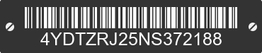 2022 ZINGER Zinger 4YDTZRJ25NS372188 VIN decoded